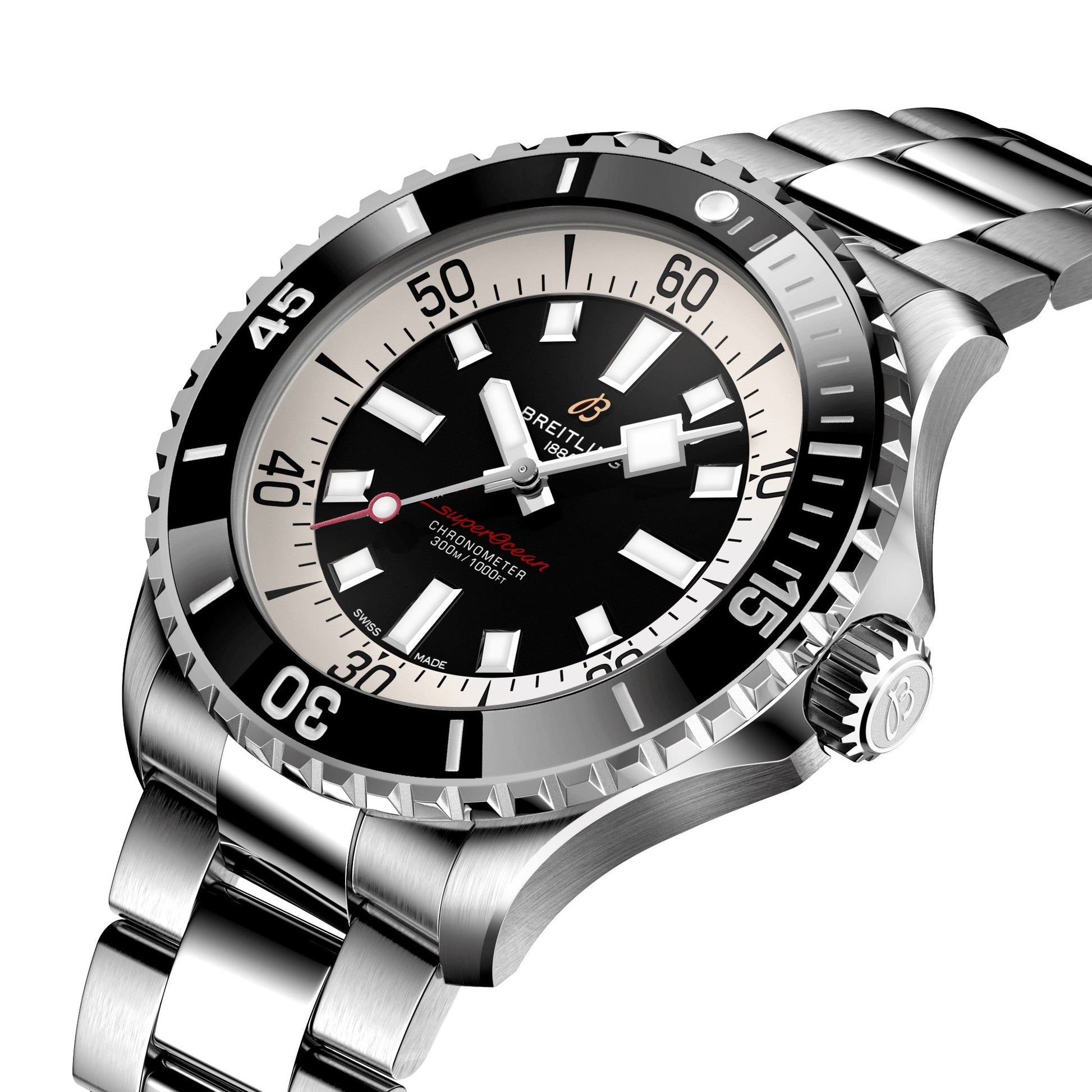 Breitling SUPEROCEAN AUTOMATIC 46, Stainless steel, Ref# A17378211B1A1, Unworn 2024