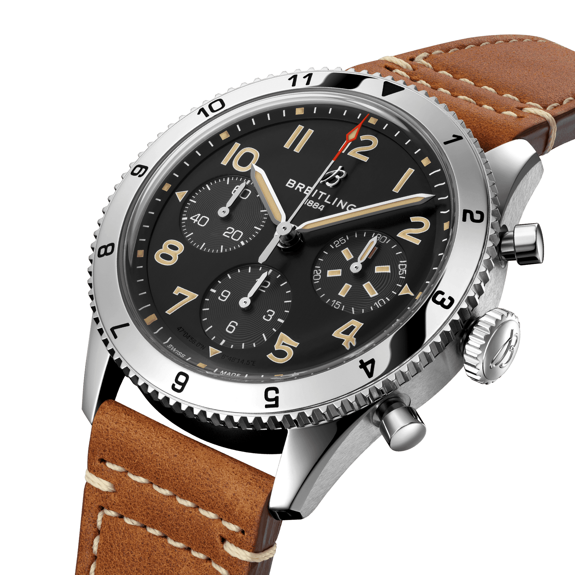 Breitling Classic AVI Chronograph 42 P-51 Mustang, Stainless Steel, Ref# A233803A1B1X1, Unworn 2024