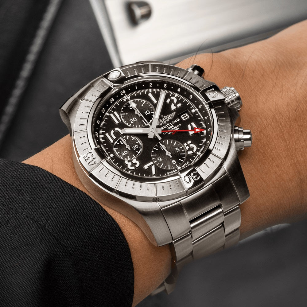 Breitling Avenger Chronograph GMT 45, Stainless Steel, Ref# A24315101B1A1, Unworn 2024