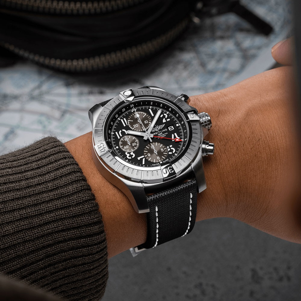 Breitling Avenger Chronograph GMT 45,  Stainless Steel, Ref# A24315101B1X1, Unworn 2024
