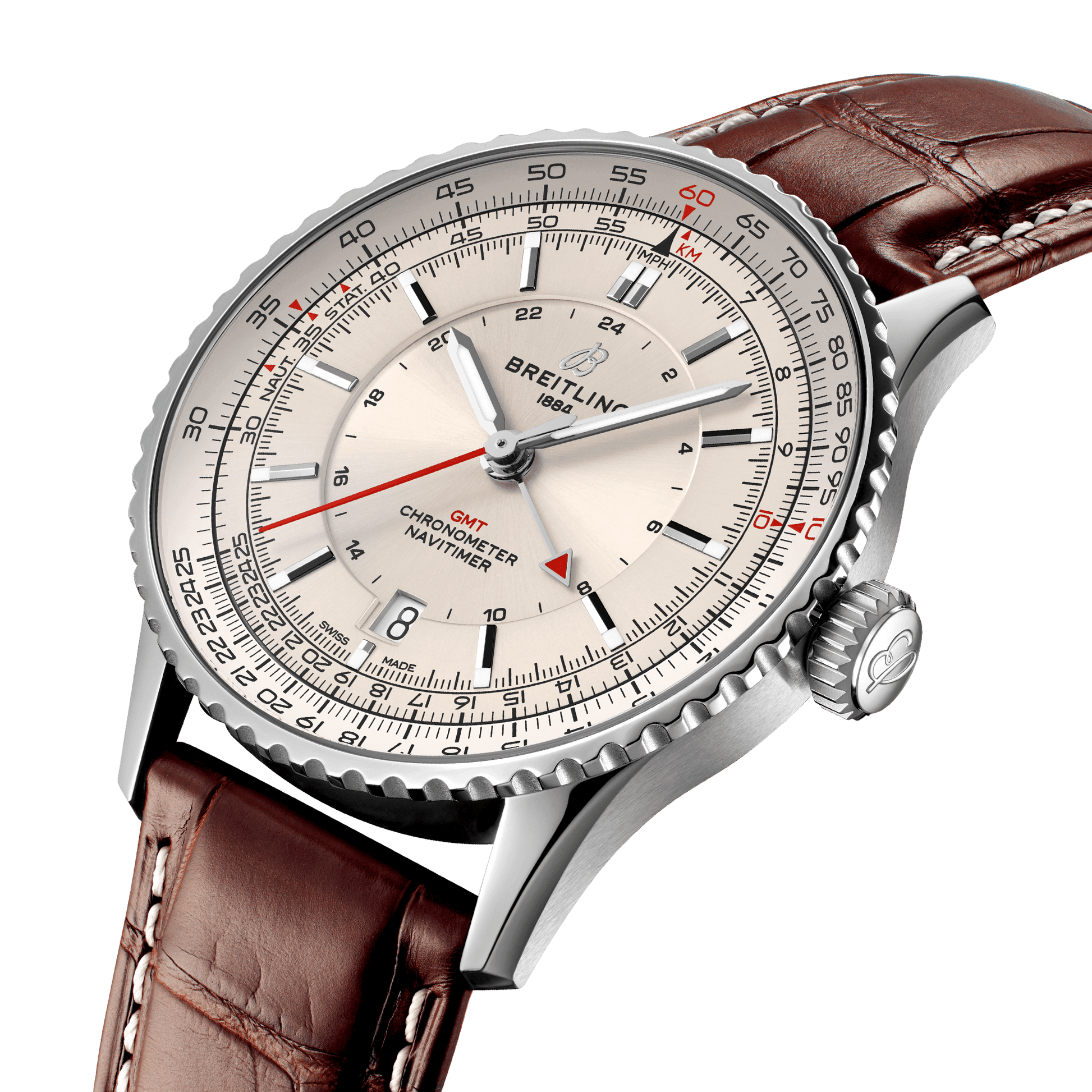 Breitling Navitimer Automatic GMT 41, Stainless Steel, Ref# A32310211G1P1, Unworn 2024