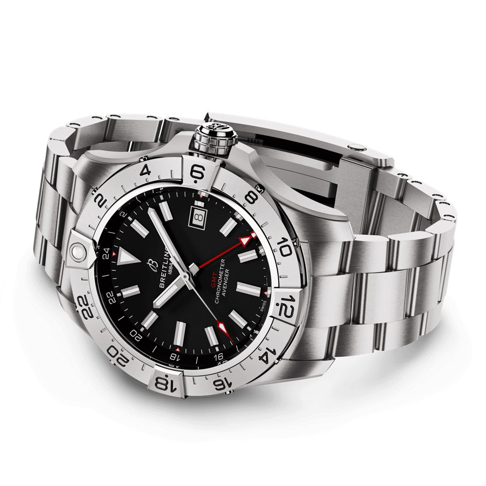 Breitling Avenger Automatic GMT 44, Stainless steel, Ref# A32320101B1A1, Unworn 2024