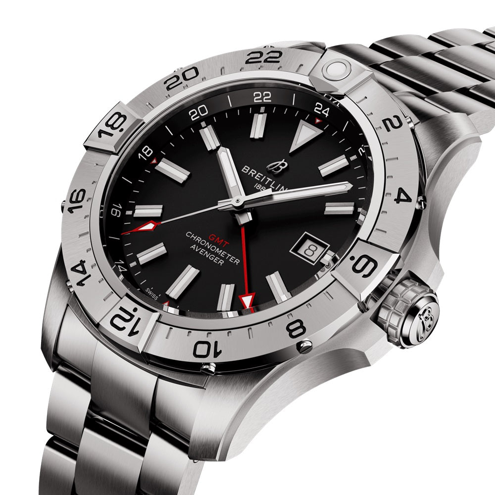 Breitling Avenger Automatic GMT 44, Stainless steel, Ref# A32320101B1A1, Unworn 2024