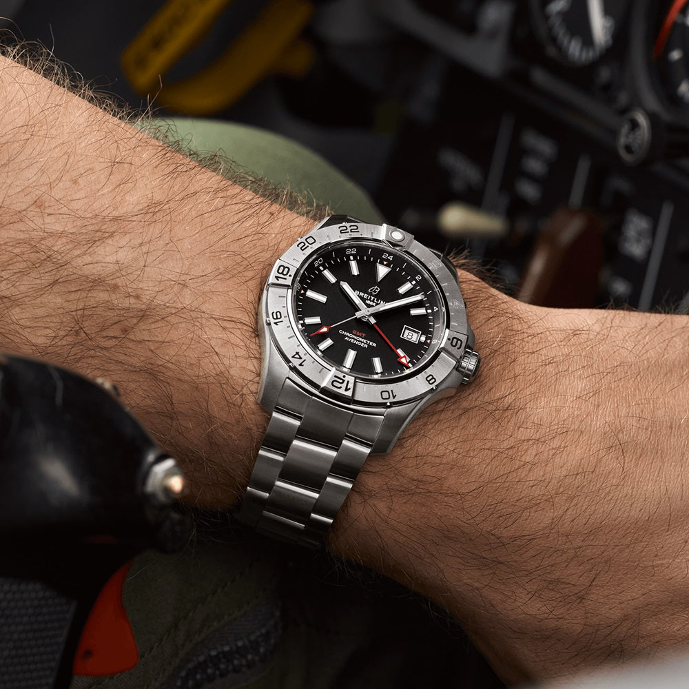 Breitling Avenger Automatic GMT 44, Stainless steel, Ref# A32320101B1A1, Unworn 2024
