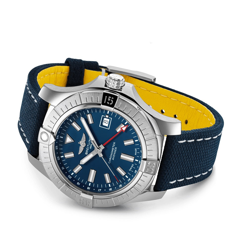 Breitling Avenger Automatic GMT 45,  Stainless Steel, Ref# A32395101C1X1, Unworn 2024