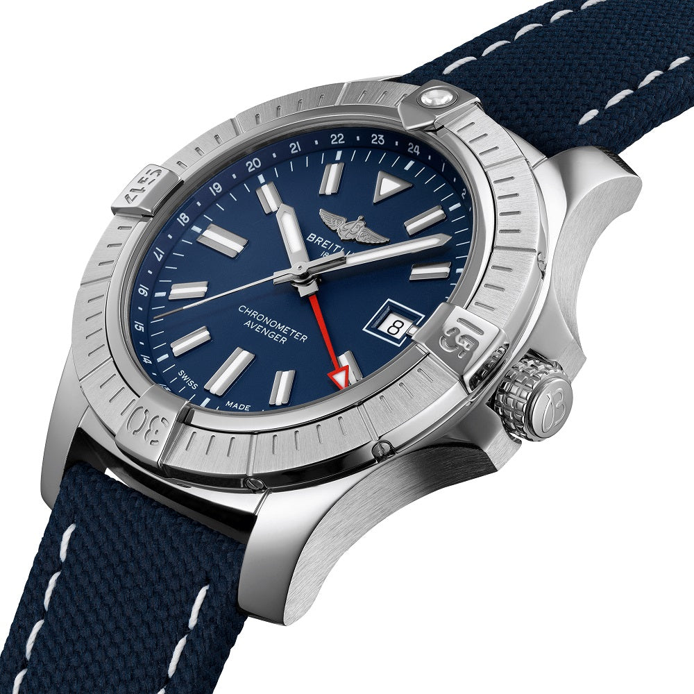 Breitling Avenger Automatic GMT 45,  Stainless Steel, Ref# A32395101C1X1, Unworn 2024