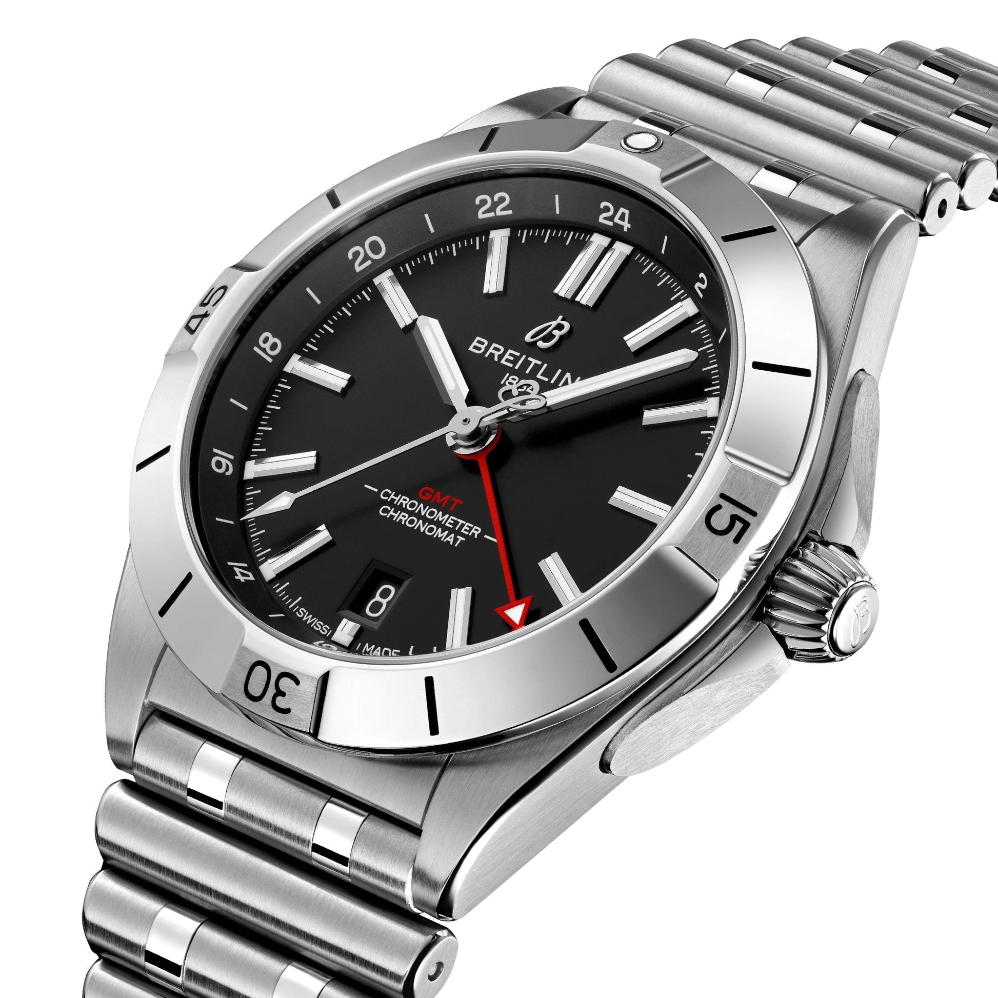 Unworn 2024, Breitling Chronomat Automatic GMT Ref# A32398101B1A1, box and papers