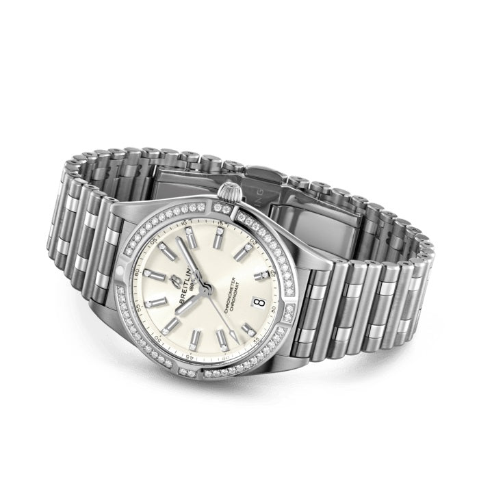 Breitling Chronomat 32, Stainless Steel and Diamond, Ref# A77310591A1A1, Unworn 2024