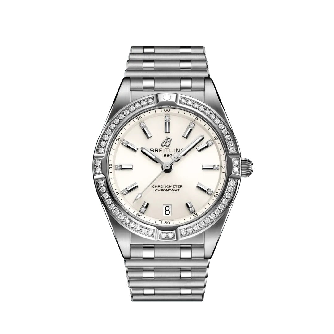 Breitling Chronomat 32, Stainless Steel and Diamond, Ref# A77310591A1A1, Unworn 2024