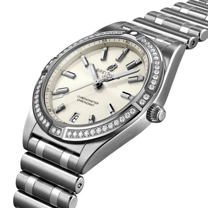 Breitling Chronomat 32, Stainless Steel and Diamond, Ref# A77310591A1A1, Unworn 2024
