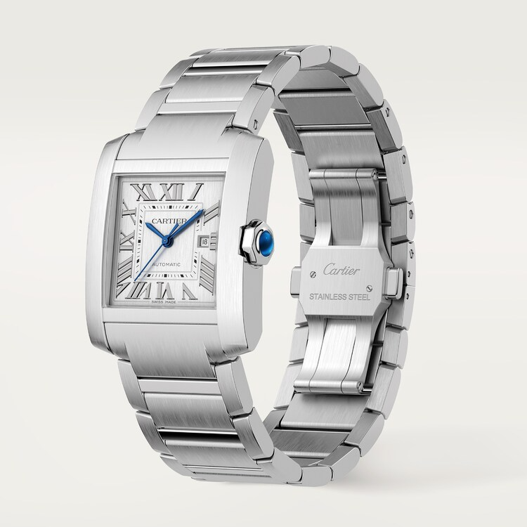 Unworn Cartier Tank Francaise de Cartier, Large Stainless Steel, 36.7mm x 30.5mm, Ref# WSTA0067, box and papers