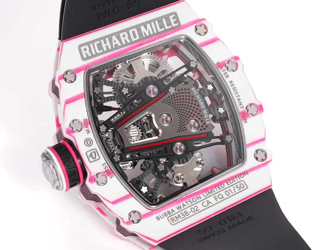 Richard Mille RM 38 02 Bubba Watson Tourbillon Black Rubber Strap