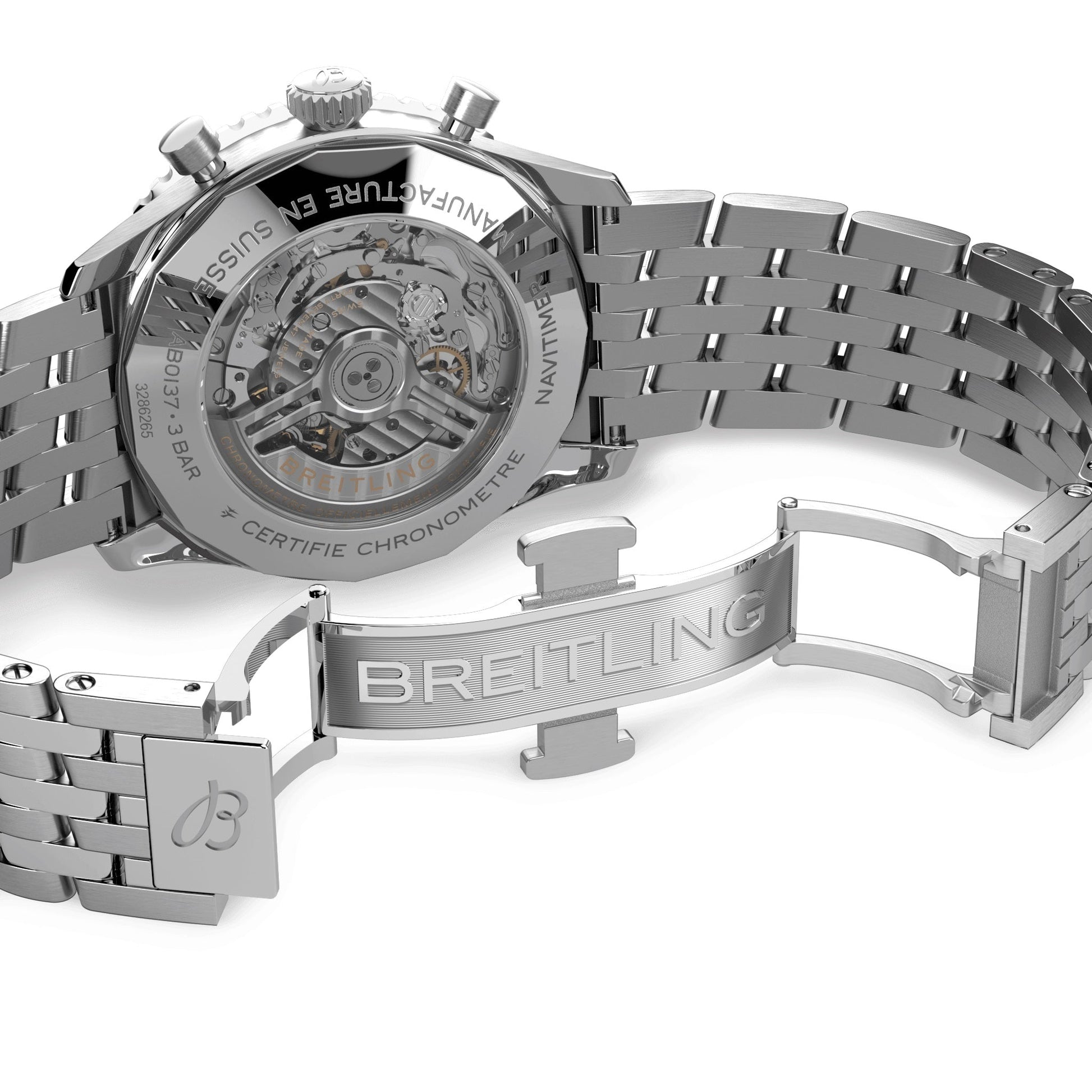 Unworn 2024, Breitling Navitimer B01 CHRONOGRAPH Ref# AB0137211B1A1, box and papers