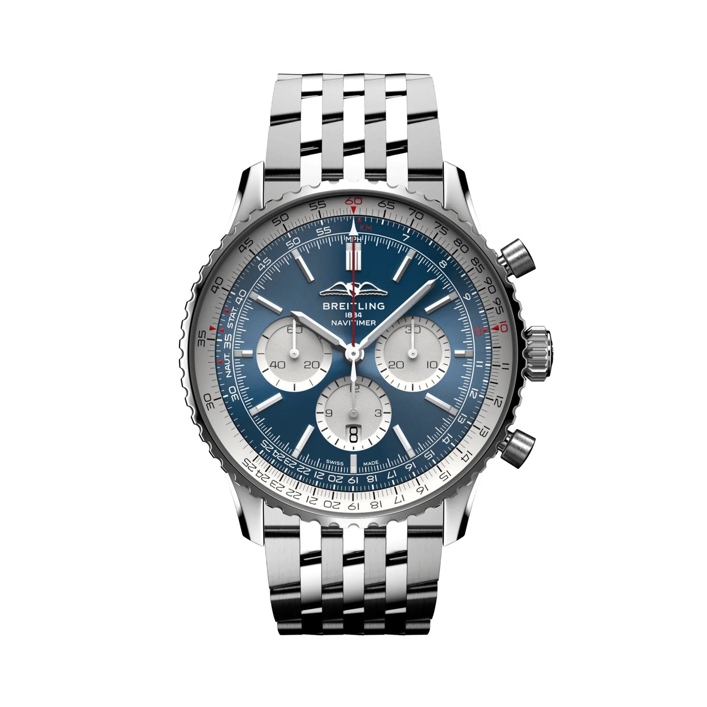 Breitling Navitimer B01 Chronograph 46, Stainless Steel, Ref# AB0137211C1A1, Unworn 2024