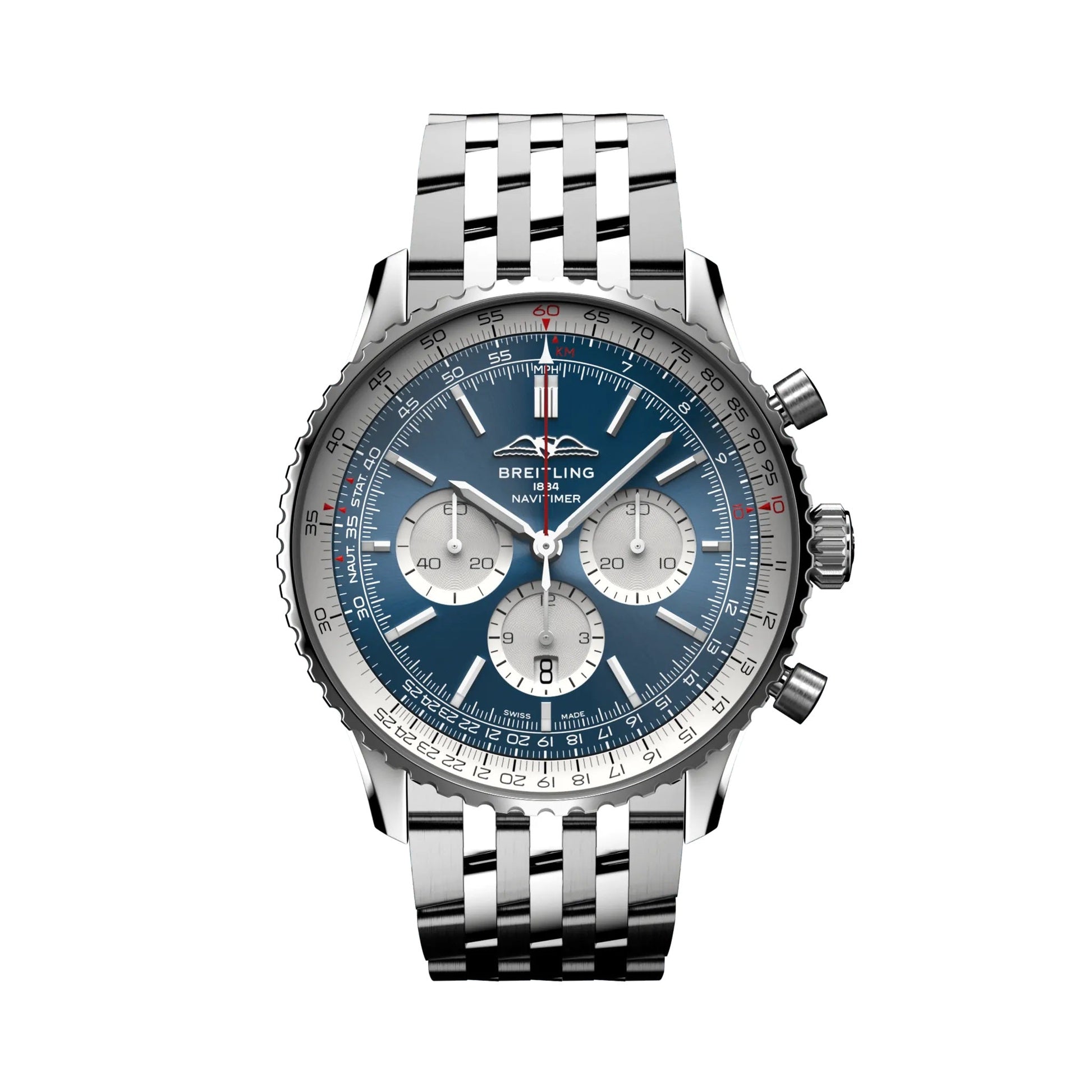 Breitling Navitimer B01 Chronograph 46, Stainless Steel, Ref# AB0137211C1A1, Unworn 2024