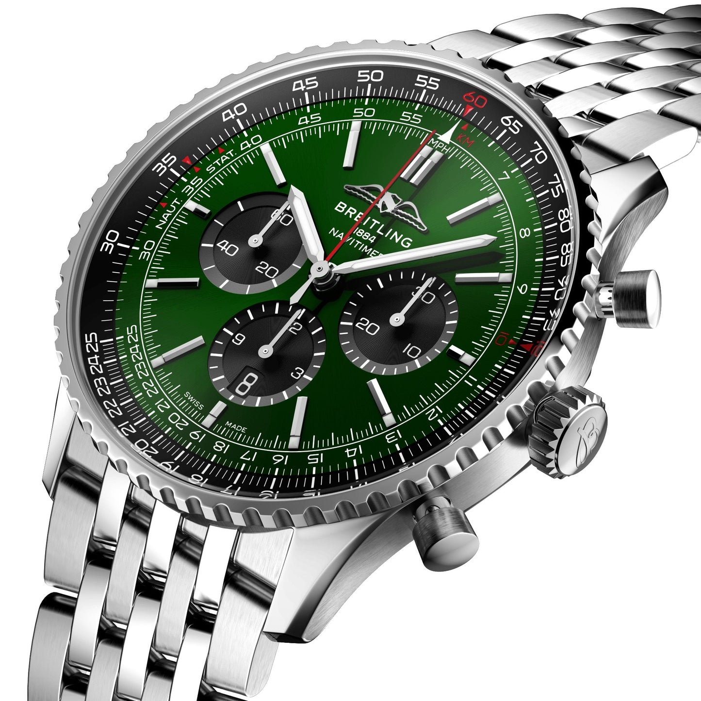 Breitling Navitimer B01 CHRONOGRAPH 46,  Stainless steel, Ref# AB0137241L1A1, Unworn 2024