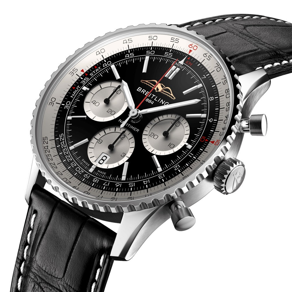 Breitling Navitimer B01 Chronograph 43,  Stainless steel, Ref# AB0138211B1P1, Unworn 2024