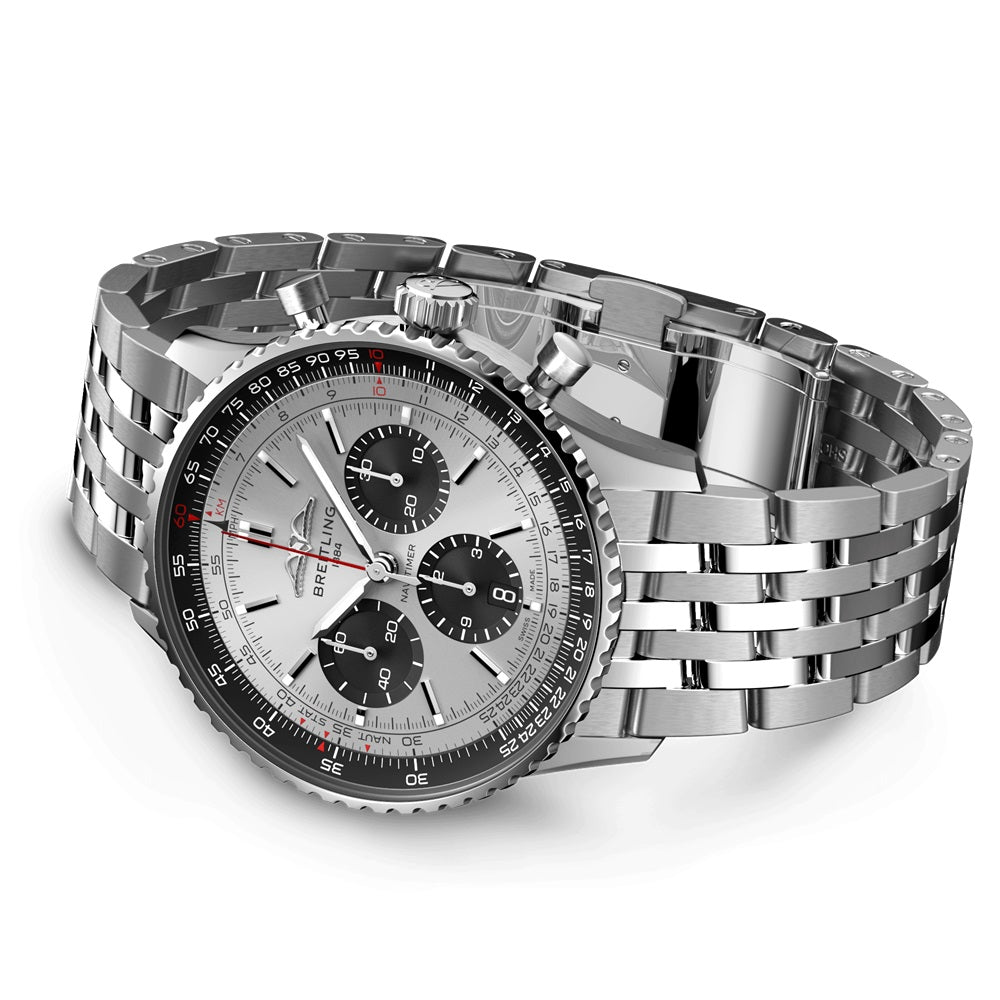 Breitling Navitimer B01 Chronograph 43,  Stainless steel, Ref# AB0138241G1A1, Unworn 2024