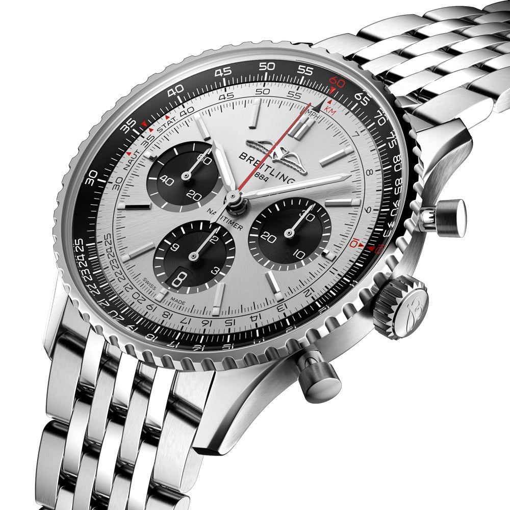 Breitling Navitimer B01 Chronograph 43,  Stainless steel, Ref# AB0138241G1A1, Unworn 2024