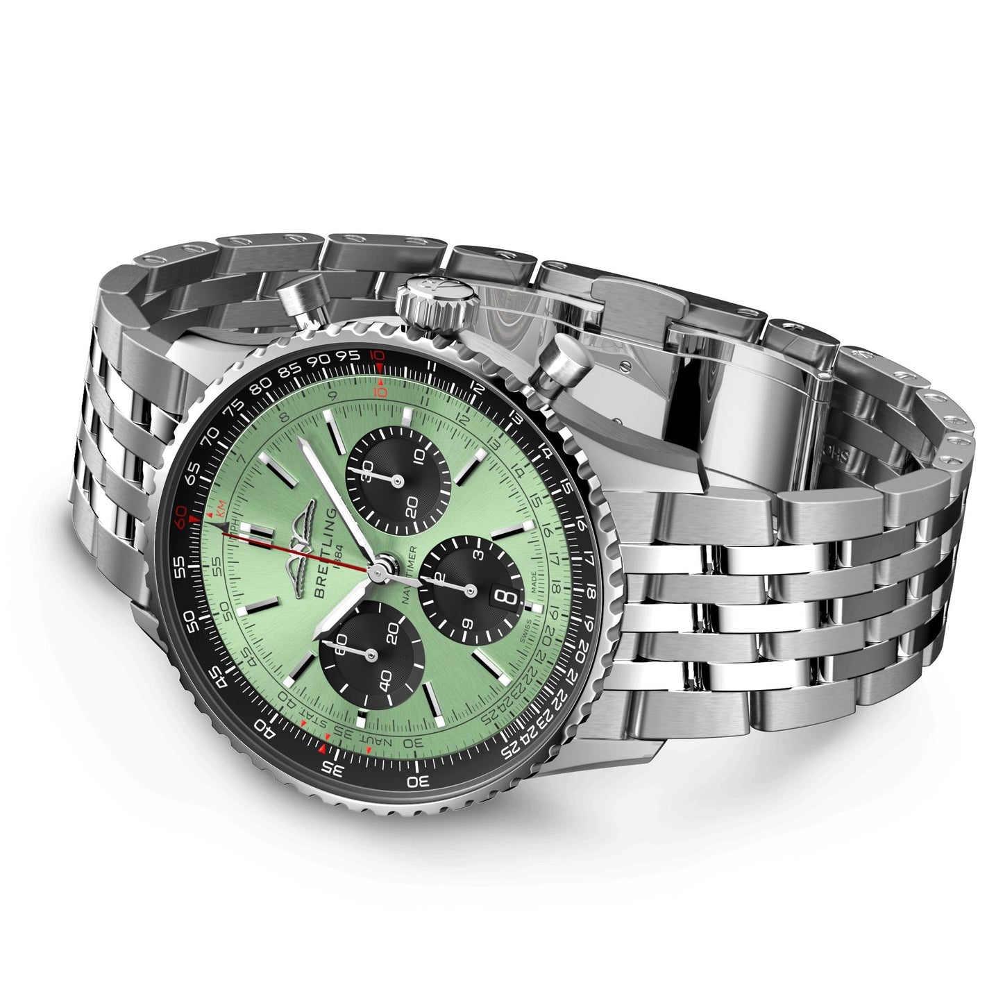 Breitling Navitimer B01 CHRONOGRAPH 43, Stainless steel, Ref# AB0138241L1A1, Unworn 2024