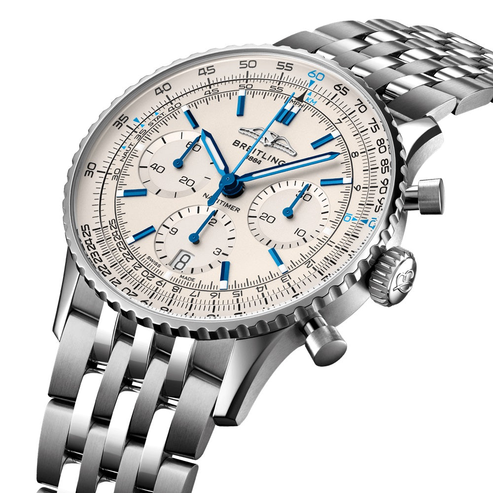Breitling Navitimer B01 Chronograph 41, Ref# AB0139A71G1A1, box and papers