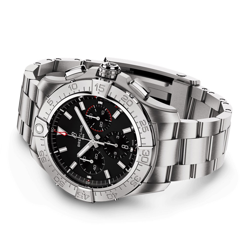 Unworn Breitling Avenger B01 Chronograph 44 Ref# AB0147101B1A1, box and papers