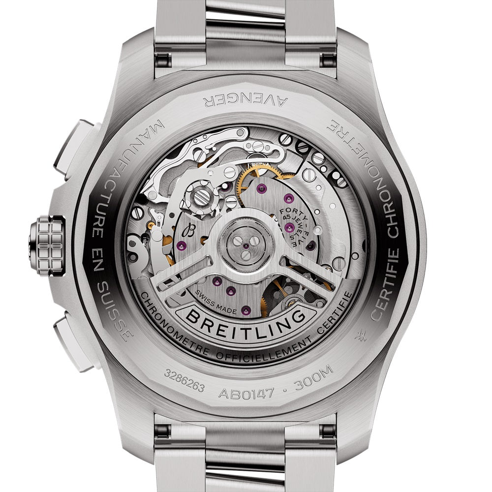 Unworn Breitling Avenger B01 Chronograph 44 Ref# AB0147101C1A1, box and papers