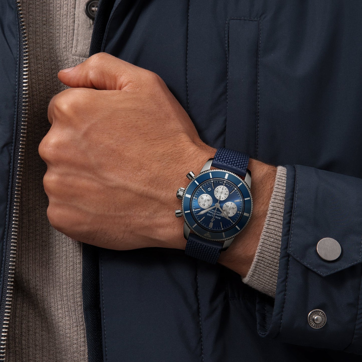 Breitling Superocean Heritage B01 Chronograph 44, Ref# AB0162161C1S1, box and papers