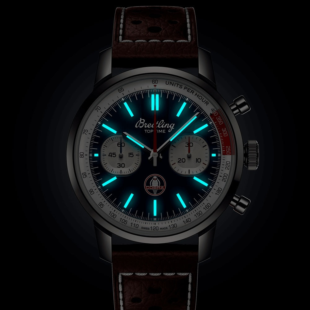 Breitling Top Time B01 Shelby Cobra Ref# AB01763A1C1X1, box and papers