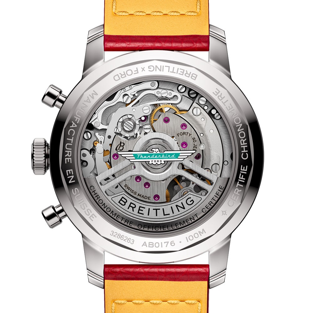 Breitling Top Time B01 Ford Thunderbird Ref# AB01766A1A1X1, box and papers