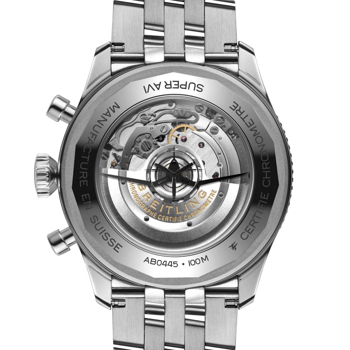 Breitling Classic AVI B04 Chronograph GMT 46 Tribute to Vought F4U Corsair, Stainless Steel, Ref# AB04451A1C1A1, Unworn 2024