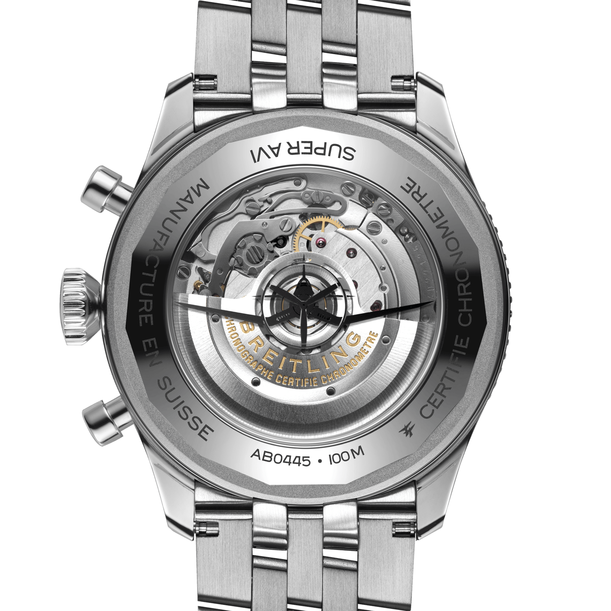 Breitling Classic AVI B04 Chronograph GMT 46 Tribute to Vought F4U Corsair, Stainless Steel, Ref# AB04451A1C1A1, Unworn 2024