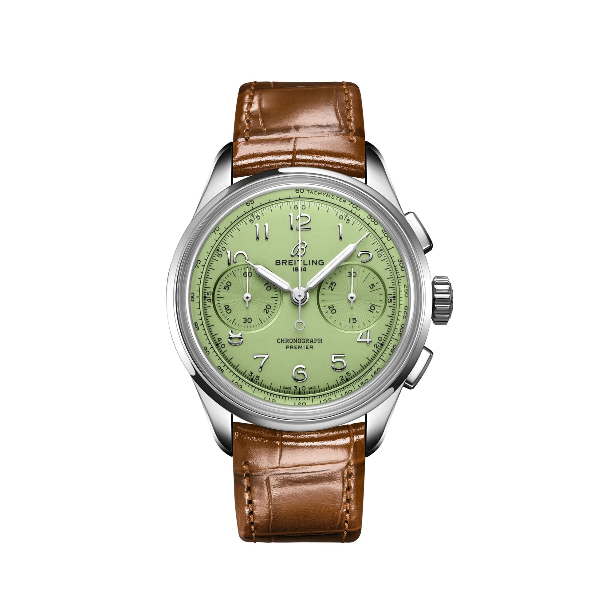 Breitling Premier B09 Chronograph 40 Stainless Steel Ref# AB0930D31L1P1, box and papers