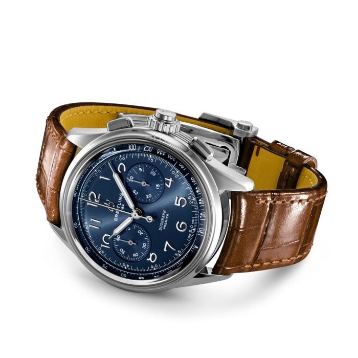 Breitling Premier B15 Duograph 42 Stainless Steel Ref# AB1510171C1P1, box and papers