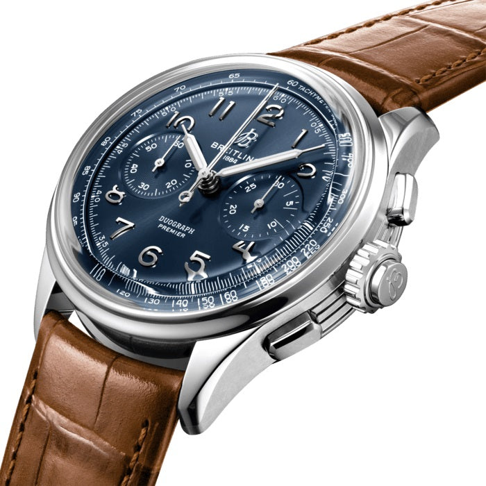 Breitling Premier B15 Duograph 42 Stainless Steel Ref# AB1510171C1P1, box and papers