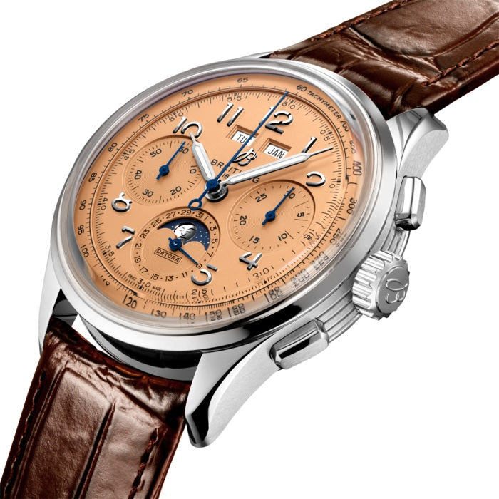 Breitling Premier B25 Datora 42 Stainless Steel Ref# AB2510201K1P1, box and papers