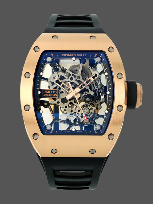 Richard Mille RM 035 Black Toro Nadal Rose Gold