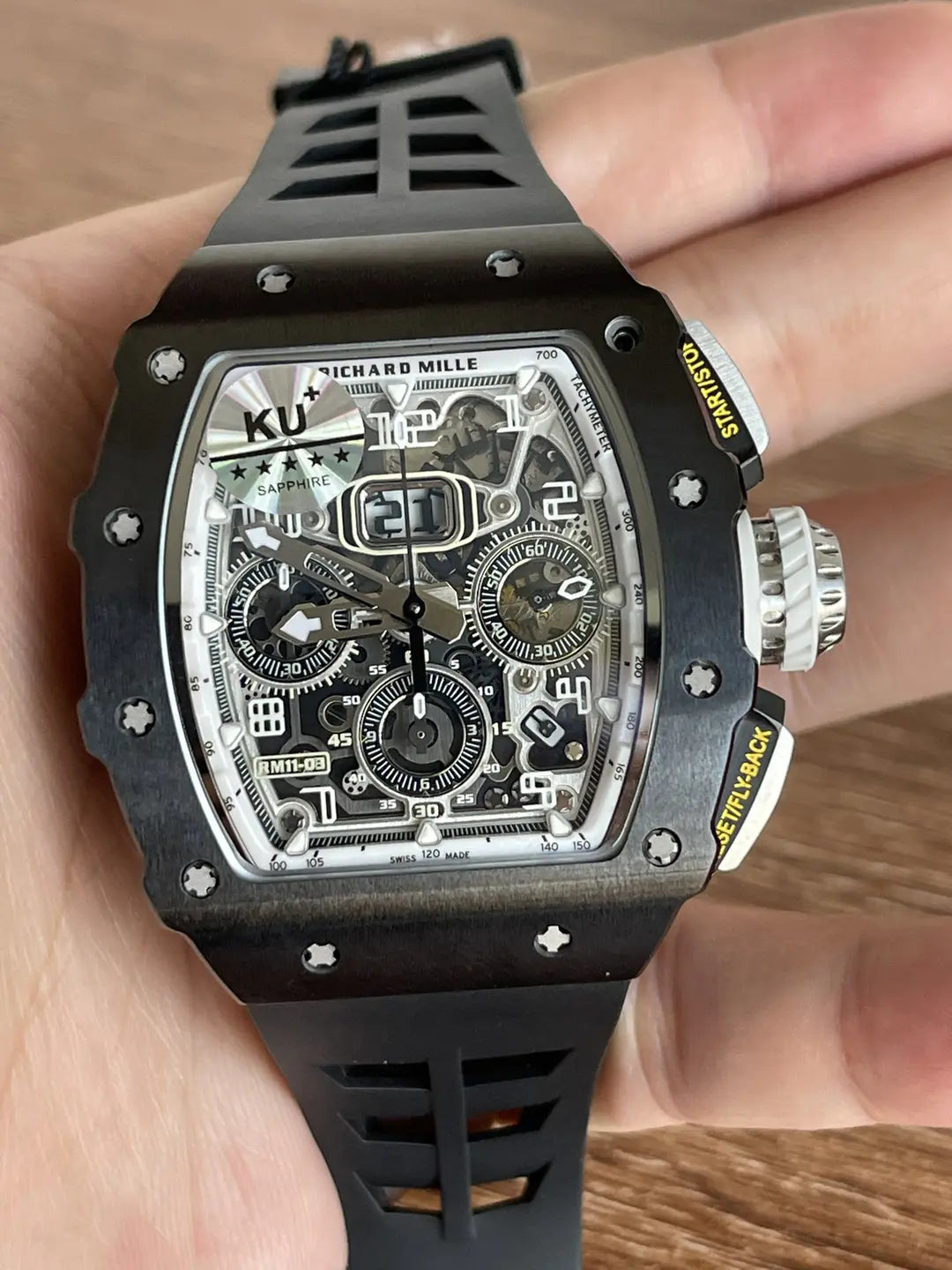 Richard Mille RM 11-03 ‘Last Black Edition’ Automatic Flyback Chronograph Black Ceramic