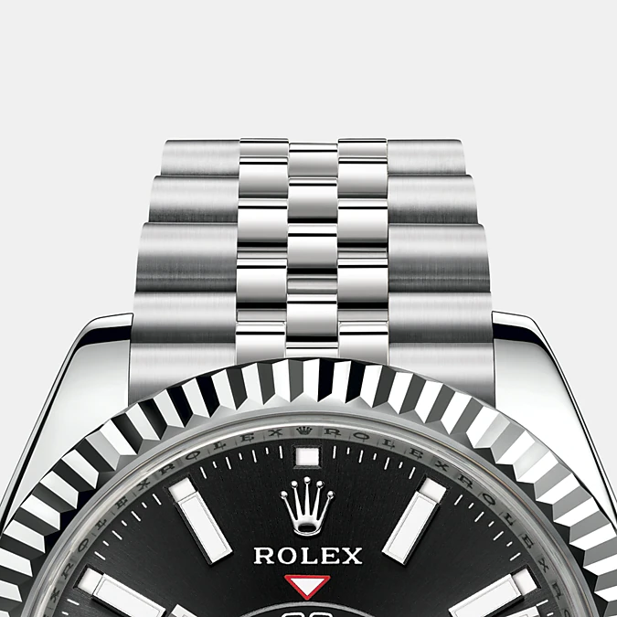 Discontinued Rolex Sky-Dweller 42mm, Oystersteel and 18k White Gold, Ref# 326934-0006