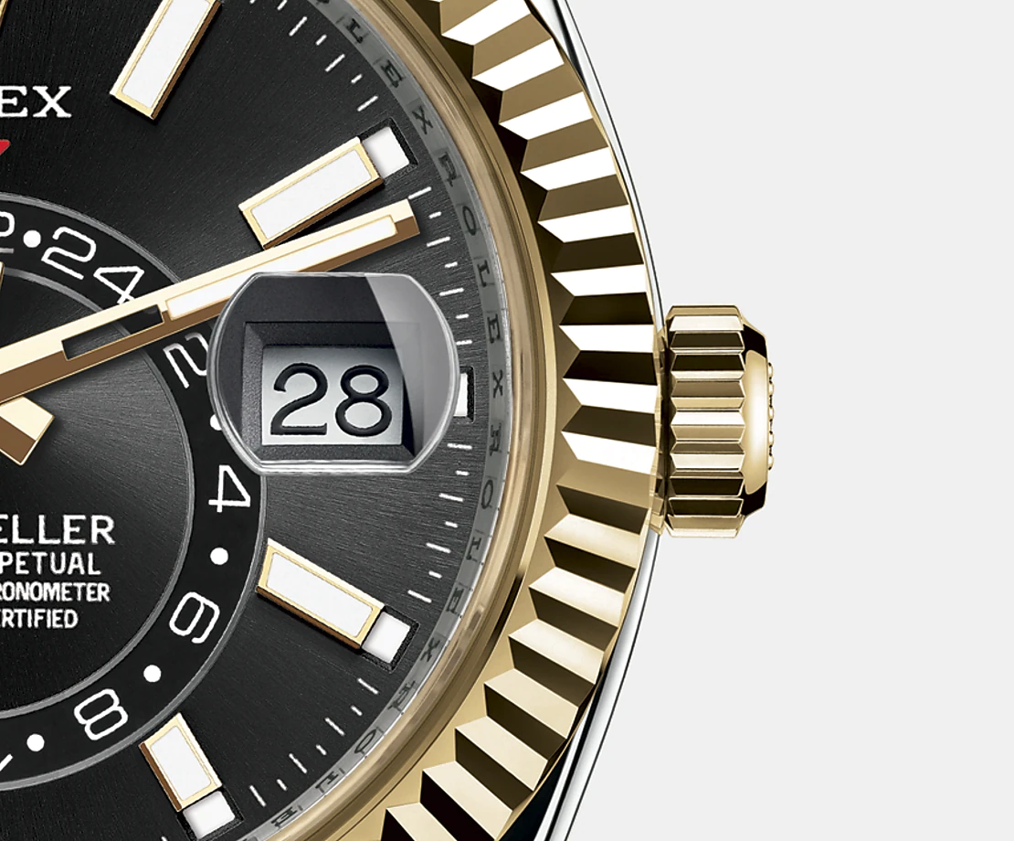 DISCONTINUED Rolex Sky-Dweller 42mm, Oystersteel and 18k Yellow Gold, Ref# 326933-0002