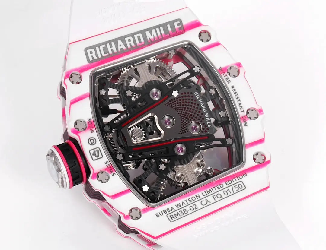 Richard Mille RM 38 02 Bubba Watson Tourbillon White Rubber Strap
