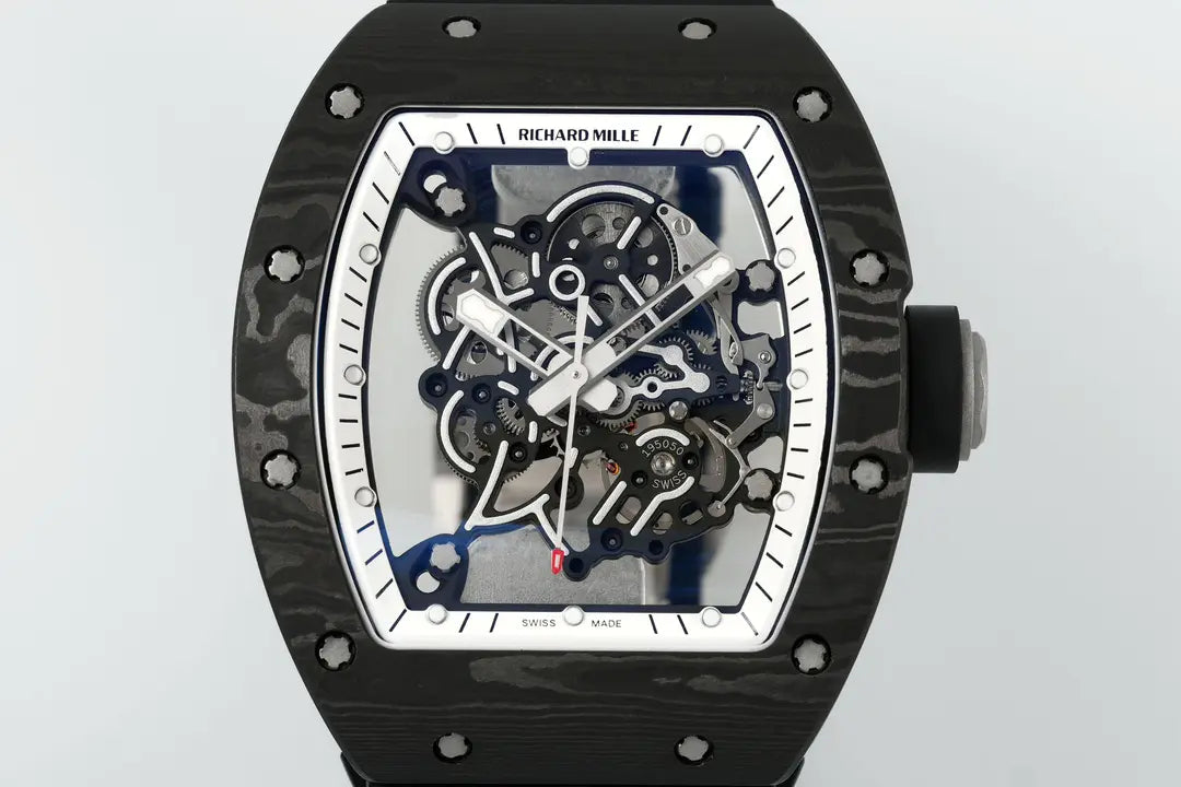 Richard Miller RM 055 RMUL2 NTPT Carbon Fiber Black & White