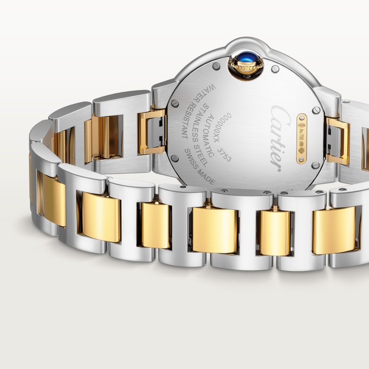 Unworn Cartier Ballon Bleu, Stainless Steel and 18k Yellow Gold, 36mm, Ladies, Ref# W2BB0038, box and papers