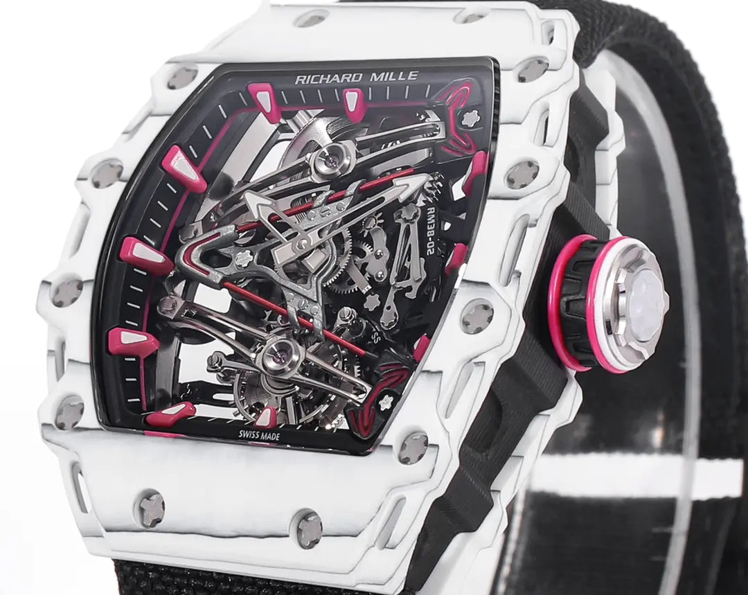 Richard Mille RM 38 02 Bubba Watson Tourbillon Black Case Rubber & Fabric Strap