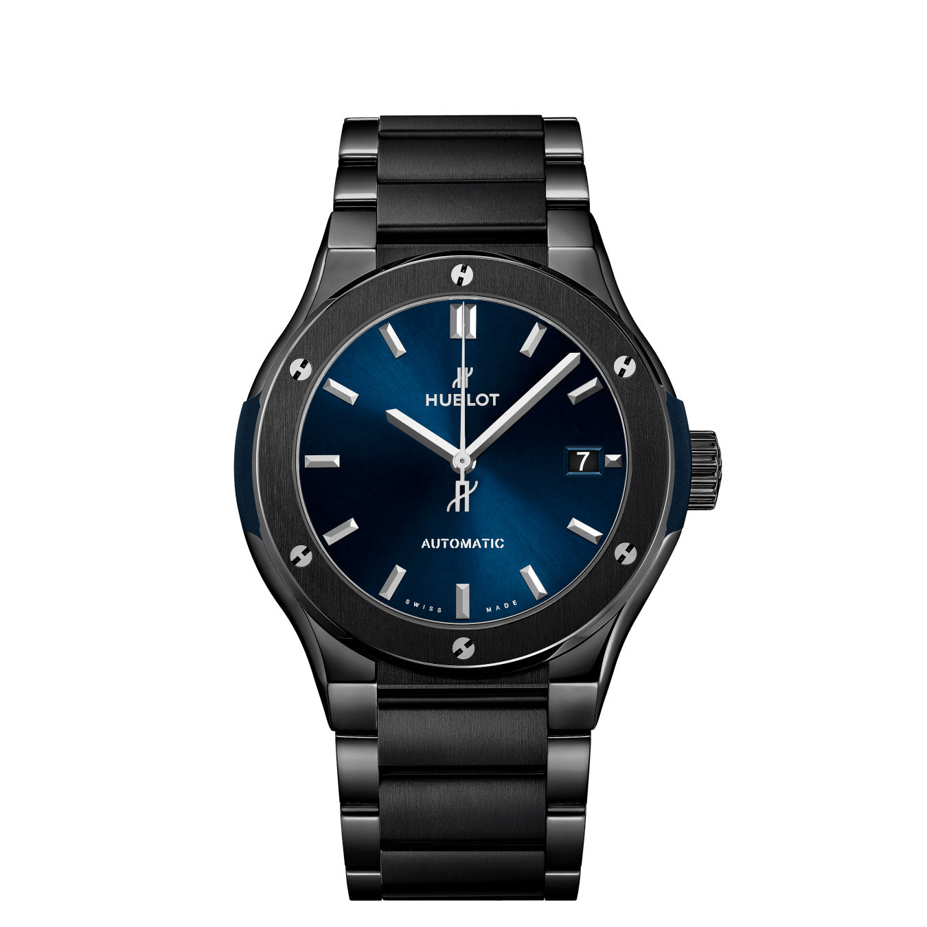 Hublot Classic Fusion Automatic 45mm Ceramic Blue, Ref# 510.CM.7170.CM, Unworn 2025