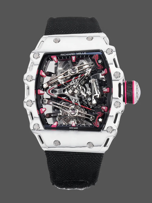 Richard Mille RM 38 02 Bubba Watson Tourbillon Black Case Rubber & Fabric Strap