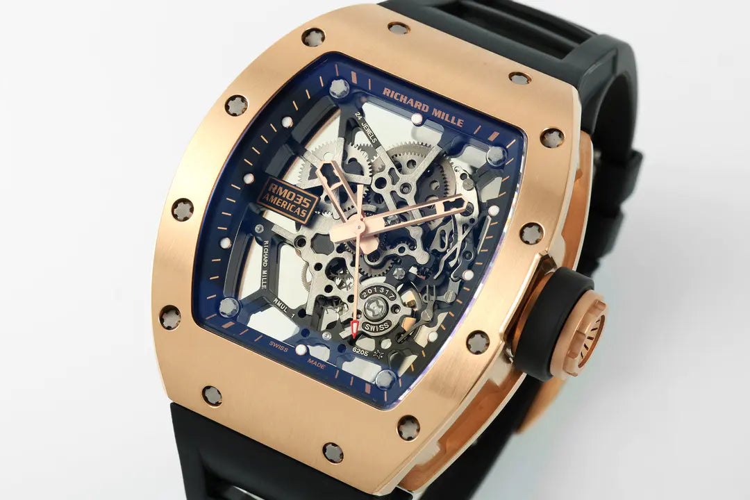 Richard Mille RM 035 Black Toro Nadal Rose Gold