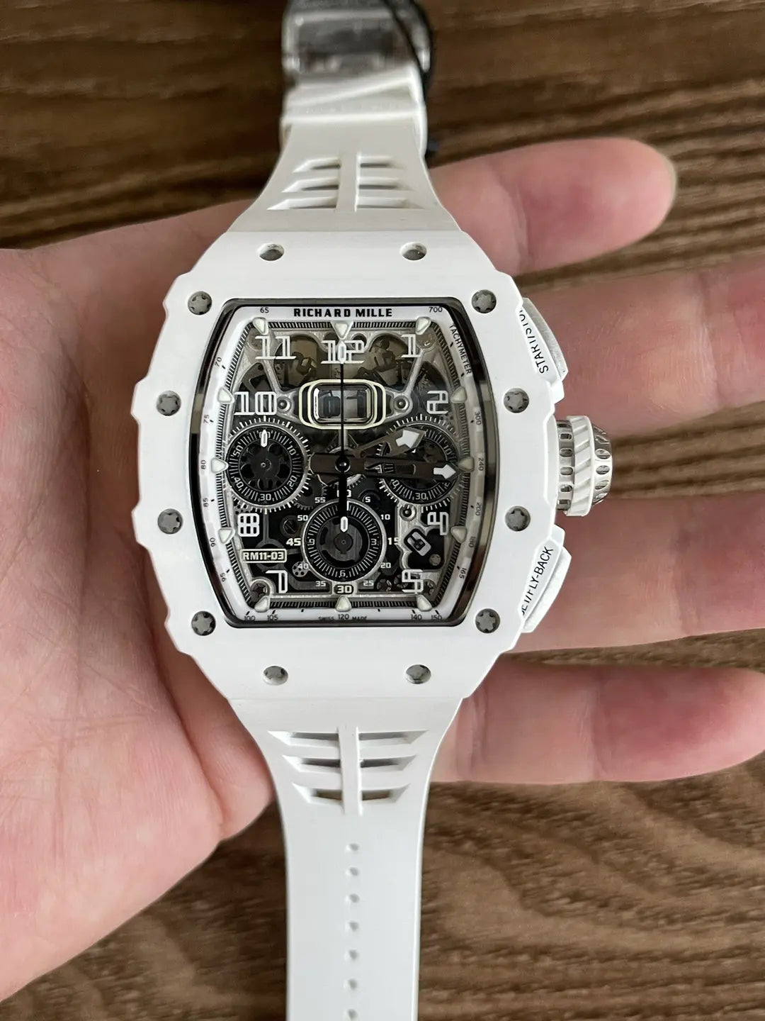 Richard Mille RM 11-03 ‘Last White Edition’ Automatic Flyback Chronograph White Ceramic
