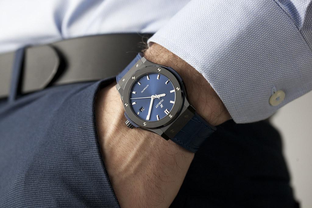 Hublot Classic Fusion Automatic 45mm Ceramic Blue, Ref# 510.CM.7170.CM, Unworn 2025