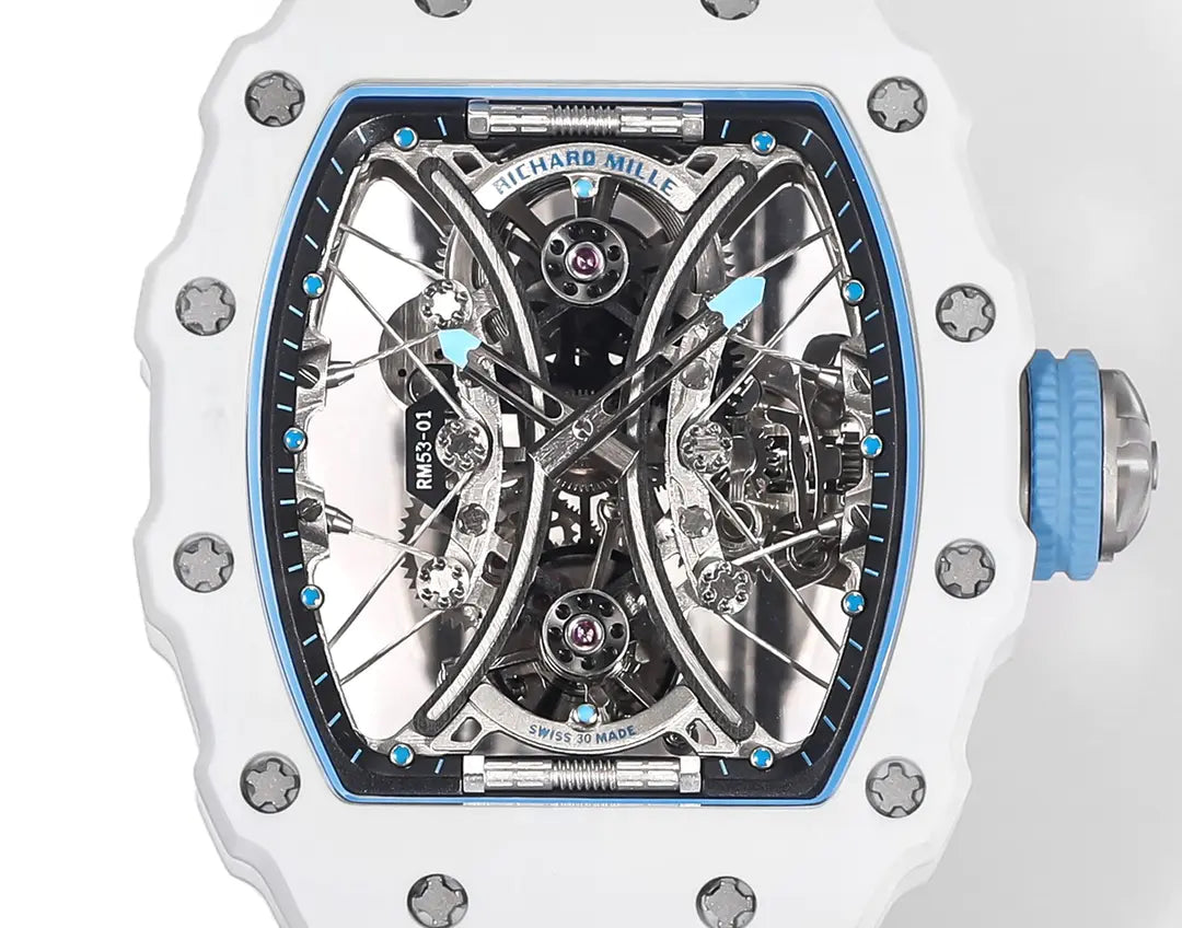 Richard Mille RM 53-01 Pablo MacDonough Skeleton Dial Black Rubber Strap